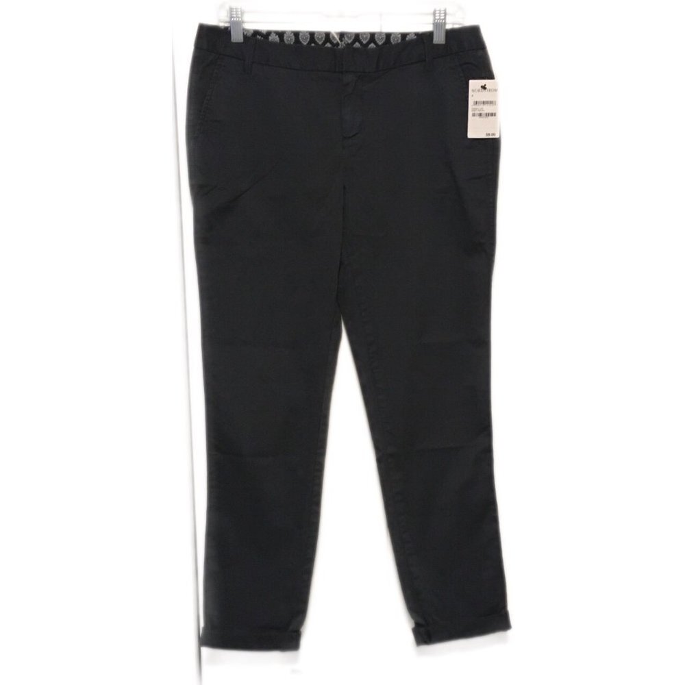 Caslon Grey Ebony Crop Ankle Pants 6 NWT
